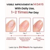 image:imageMakartt Nourishing Nail Strengthener for Damaged Nails WaterBased Keratin Nail Repair Treatment Ridge Filler 30Free Air Dry for Gel Break Peeling Soft Thin Natural Nails Milky White 13mlNude