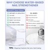 image:imageMakartt Nourishing Nail Strengthener for Damaged Nails WaterBased Keratin Nail Repair Treatment Ridge Filler 30Free Air Dry for Gel Break Peeling Soft Thin Natural Nails Milky White 13mlClear