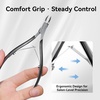 image:imageMakartt Professional Cuticle Nipper 12 Jaw Precision Cuticle Trimmer for Beginners amp Nail Technicians 5mm Short Blade RustResistant Stainless Steel Salon amp Detailed Nail Art Use Pearl ChromeTitanium Black