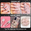 image:imageMakartt Red Flatback Rhinestones for Nails MultiSize Round Glass Gems  Red flatback glass rhinestones in mixed round sizes for nail art makeup crafts and accessory decorationA8 Nail Decoration Black Rhinestone