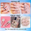 image:imageMakartt Red Flatback Rhinestones for Nails MultiSize Round Glass Gems  Red flatback glass rhinestones in mixed round sizes for nail art makeup crafts and accessory decorationA10 Nail Decoration Blue Rhinestone