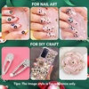 image:imageMakartt Red Flatback Rhinestones for Nails MultiSize Round Glass Gems  Red flatback glass rhinestones in mixed round sizes for nail art makeup crafts and accessory decorationA9 Nail Decoration Red Rhinestone