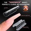 image:imageMakartt Sandwich Dual Nail Forms Extra Long Coffin Molds for Gel Nails Extension 280Pcs 14 Sizes for Builder Poly Nail or Acrylic System Reusable Easy and Quick Home Salon Manicure DIY SquareLong Coffin 280 Pcs