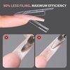 image:imageMakartt Sandwich Dual Nail Forms Extra Long Coffin Molds for Gel Nails Extension 280Pcs 14 Sizes for Builder Poly Nail or Acrylic System Reusable Easy and Quick Home Salon Manicure DIY SquareLong Coffin 280 Pcs