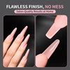 image:imageMakartt Sandwich Dual Nail Forms Extra Long Coffin Molds for Gel Nails Extension 280Pcs 14 Sizes for Builder Poly Nail or Acrylic System Reusable Easy and Quick Home Salon Manicure DIY SquareLong Almond 280 Pcs