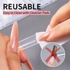image:imageMakartt Sandwich Dual Nail Forms Extra Long Coffin Molds for Gel Nails Extension 280Pcs 14 Sizes for Builder Poly Nail or Acrylic System Reusable Easy and Quick Home Salon Manicure DIY SquareLong Coffin 280 Pcs