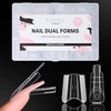image:imageMakartt Sandwich Dual Nail Forms Extra Long Coffin Molds for Gel Nails Extension 280Pcs 14 Sizes for Builder Poly Nail or Acrylic System Reusable Easy and Quick Home Salon Manicure DIY SquareLong Coffin 280 Pcs