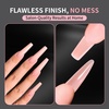 image:imageMakartt Sandwich Dual Nail Forms Extra Long Coffin Molds for Gel Nails Extension 280Pcs 14 Sizes for Builder Poly Nail or Acrylic System Reusable Easy and Quick Home Salon Manicure DIY SquareExtra Long Coffin 280 Pcs