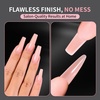 image:imageMakartt Sandwich Dual Nail Forms Extra Long Coffin Molds for Gel Nails Extension 280Pcs 14 Sizes for Builder Poly Nail or Acrylic System Reusable Easy and Quick Home Salon Manicure DIY SquareLong Coffin 280 Pcs