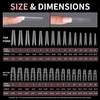 image:imageMakartt Sandwich Dual Nail Forms Extra Long Coffin Molds for Gel Nails Extension 280Pcs 14 Sizes for Builder Poly Nail or Acrylic System Reusable Easy and Quick Home Salon Manicure DIY SquareExtra Long Coffin 280 Pcs