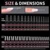 image:imageMakartt Sandwich Dual Nail Forms Extra Long Coffin Molds for Gel Nails Extension 280Pcs 14 Sizes for Builder Poly Nail or Acrylic System Reusable Easy and Quick Home Salon Manicure DIY SquareLong Coffin 280 Pcs