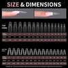 image:imageMakartt Sandwich Dual Nail Forms Extra Long Coffin Molds for Gel Nails Extension 280Pcs 14 Sizes for Builder Poly Nail or Acrylic System Reusable Easy and Quick Home Salon Manicure DIY SquareLong Almond 280 Pcs