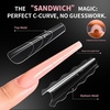 image:imageMakartt Sandwich Dual Nail Forms Extra Long Coffin Molds for Gel Nails Extension 280Pcs 14 Sizes for Builder Poly Nail or Acrylic System Reusable Easy and Quick Home Salon Manicure DIY SquareExtra Long Coffin 280 Pcs