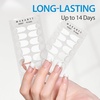 image:imageMakartt Semi Cured Gel Nail Strips Kit 2 Packs  Real Gel HEMA amp TPO Free 16 Sizes AntiLift Fit UV Light Required Salon Quality Long Lasting Includes DualEnded Tool amp Prep Kit Crystal ClearWhite French Tip