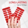 image:imageMakartt Semi Cured Gel Nail Strips Kit 2 Packs  Real Gel HEMA amp TPO Free 16 Sizes AntiLift Fit UV Light Required Salon Quality Long Lasting Includes DualEnded Tool amp Prep Kit Crystal ClearClassic Red Hf
