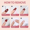 image:imageMakartt Semi Cured Gel Nail Strips Kit 2 Packs  Real Gel HEMA amp TPO Free 16 Sizes AntiLift Fit UV Light Required Salon Quality Long Lasting Includes DualEnded Tool amp Prep Kit Crystal ClearNude Chunky Glitter