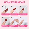 image:imageMakartt Semi Cured Gel Nail Strips Kit 2 Packs  Real Gel HEMA amp TPO Free 16 Sizes AntiLift Fit UV Light Required Salon Quality Long Lasting Includes DualEnded Tool amp Prep Kit Crystal ClearNude Ombre Glitter