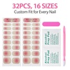 image:imageMakartt Semi Cured Gel Nail Strips Kit 2 Packs  Real Gel HEMA amp TPO Free 16 Sizes AntiLift Fit UV Light Required Salon Quality Long Lasting Includes DualEnded Tool amp Prep Kit Crystal ClearNude Ombre Glitter