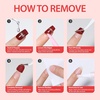 image:imageMakartt Semi Cured Gel Nail Strips Kit 2 Packs  Real Gel HEMA amp TPO Free 16 Sizes AntiLift Fit UV Light Required Salon Quality Long Lasting Includes DualEnded Tool amp Prep Kit Crystal ClearClassic Red Hf