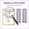 image:imageMakartt Semi Cured Gel Nail Strips Kit 2 Packs  Real Gel HEMA amp TPO Free 16 Sizes AntiLift Fit UV Light Required Salon Quality Long Lasting Includes DualEnded Tool amp Prep Kit Crystal ClearLavender Ombre
