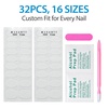 image:imageMakartt Semi Cured Gel Nail Strips Kit 2 Packs  Real Gel HEMA amp TPO Free 16 Sizes AntiLift Fit UV Light Required Salon Quality Long Lasting Includes DualEnded Tool amp Prep Kit Crystal ClearCrystal Clear