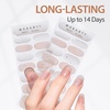 image:imageMakartt Semi Cured Gel Nail Strips Kit 2 Packs  Real Gel HEMA amp TPO Free 16 Sizes AntiLift Fit UV Light Required Salon Quality Long Lasting Includes DualEnded Tool amp Prep Kit Crystal ClearNude Sparkle Chic