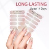 image:imageMakartt Semi Cured Gel Nail Strips Kit 2 Packs  Real Gel HEMA amp TPO Free 16 Sizes AntiLift Fit UV Light Required Salon Quality Long Lasting Includes DualEnded Tool amp Prep Kit Crystal ClearNude Chunky Glitter