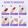image:imageMakartt Semi Cured Gel Nail Strips Kit 2 Packs  Real Gel HEMA amp TPO Free 16 Sizes AntiLift Fit UV Light Required Salon Quality Long Lasting Includes DualEnded Tool amp Prep Kit Crystal ClearLavender Ombre