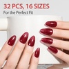 image:imageMakartt Semi Cured Gel Nail Strips Kit 2 Packs  Real Gel HEMA amp TPO Free 16 Sizes AntiLift Fit UV Light Required Salon Quality Long Lasting Includes DualEnded Tool amp Prep Kit Crystal ClearRuby Glitter