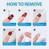 image:imageMakartt Semi Cured Gel Nail Strips Kit 2 Packs  Real Gel HEMA amp TPO Free 16 Sizes AntiLift Fit UV Light Required Salon Quality Long Lasting Includes DualEnded Tool amp Prep Kit Crystal ClearWhite French Tip