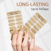 image:imageMakartt Semi Cured Gel Nail Strips Kit 2 Packs  Real Gel HEMA amp TPO Free 16 Sizes AntiLift Fit UV Light Required Salon Quality Long Lasting Includes DualEnded Tool amp Prep Kit Crystal ClearSoft Nude