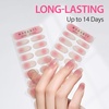image:imageMakartt Semi Cured Gel Nail Strips Kit 2 Packs  Real Gel HEMA amp TPO Free 16 Sizes AntiLift Fit UV Light Required Salon Quality Long Lasting Includes DualEnded Tool amp Prep Kit Crystal ClearNude Ombre Glitter