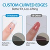 image:imageMakartt Semi Cured Gel Nail Strips Kit 2 Packs  Real Gel HEMA amp TPO Free 16 Sizes AntiLift Fit UV Light Required Salon Quality Long Lasting Includes DualEnded Tool amp Prep Kit Crystal ClearWhite French Tip