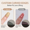 image:imageMakartt Semi Cured Gel Nail Strips Kit 2 Packs  Real Gel HEMA amp TPO Free 16 Sizes AntiLift Fit UV Light Required Salon Quality Long Lasting Includes DualEnded Tool amp Prep Kit Crystal ClearSoft Nude