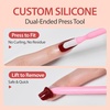 image:imageMakartt Semi Cured Gel Nail Strips Kit 2 Packs  Real Gel HEMA amp TPO Free 16 Sizes AntiLift Fit UV Light Required Salon Quality Long Lasting Includes DualEnded Tool amp Prep Kit Crystal ClearDeep Burgundy