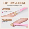 image:imageMakartt Semi Cured Gel Nail Strips Kit 2 Packs  Real Gel HEMA amp TPO Free 16 Sizes AntiLift Fit UV Light Required Salon Quality Long Lasting Includes DualEnded Tool amp Prep Kit Crystal ClearSoft Nude