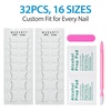 image:imageMakartt Semi Cured Gel Nail Strips Kit 2 Packs  Real Gel HEMA amp TPO Free 16 Sizes AntiLift Fit UV Light Required Salon Quality Long Lasting Includes DualEnded Tool amp Prep Kit Crystal ClearWhite French Tip