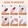 image:imageMakartt Semi Cured Gel Nail Strips Kit 2 Packs  Real Gel HEMA amp TPO Free 16 Sizes AntiLift Fit UV Light Required Salon Quality Long Lasting Includes DualEnded Tool amp Prep Kit Crystal ClearNude Sparkle Chic
