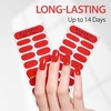 image:imageMakartt Semi Cured Gel Nail Strips Kit 2 Packs  Real Gel HEMA amp TPO Free 16 Sizes AntiLift Fit UV Light Required Salon Quality Long Lasting Includes DualEnded Tool amp Prep Kit Crystal ClearClassic Red