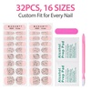 image:imageMakartt Semi Cured Gel Nail Strips Kit 2 Packs  Real Gel HEMA amp TPO Free 16 Sizes AntiLift Fit UV Light Required Salon Quality Long Lasting Includes DualEnded Tool amp Prep Kit Crystal ClearNude Fine Glitter