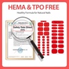image:imageMakartt Semi Cured Gel Nail Strips Kit 2 Packs  Real Gel HEMA amp TPO Free 16 Sizes AntiLift Fit UV Light Required Salon Quality Long Lasting Includes DualEnded Tool amp Prep Kit Crystal ClearClassic Red Hf