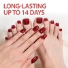 image:imageMakartt Semi Cured Gel Nail Strips Kit 2 Packs  Real Gel HEMA amp TPO Free 16 Sizes AntiLift Fit UV Light Required Salon Quality Long Lasting Includes DualEnded Tool amp Prep Kit Crystal ClearDark Red Hf