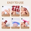 image:imageMakartt Semi Cured Gel Nail Strips Kit 2 Packs  Real Gel HEMA amp TPO Free 16 Sizes AntiLift Fit UV Light Required Salon Quality Long Lasting Includes DualEnded Tool amp Prep Kit Crystal ClearSoft Nude