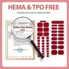 image:imageMakartt Semi Cured Gel Nail Strips Kit 2 Packs  Real Gel HEMA amp TPO Free 16 Sizes AntiLift Fit UV Light Required Salon Quality Long Lasting Includes DualEnded Tool amp Prep Kit Crystal ClearDark Red Hf