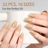 image:imageMakartt Semi Cured Gel Nail Strips Kit 2 Packs  Real Gel HEMA amp TPO Free 16 Sizes AntiLift Fit UV Light Required Salon Quality Long Lasting Includes DualEnded Tool amp Prep Kit Crystal ClearSoft Nude
