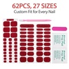 image:imageMakartt Semi Cured Gel Nail Strips Kit 2 Packs  Real Gel HEMA amp TPO Free 16 Sizes AntiLift Fit UV Light Required Salon Quality Long Lasting Includes DualEnded Tool amp Prep Kit Crystal ClearDark Red Hf