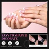 image:imageMakartt Short Duck Nail Tips 504 PCS 15 Sizes with 556575 Clear Full Cover Flare Nails for PressOns DIY PMMA Soft Gel Wide Nail Tips for French 3D Nails Design Salon Home Manicure SuppliesA504 PCSmedium square