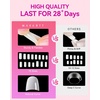 image:imageMakartt Short Square Toe Nail Tips 15 Sizes Wide Matte Full Cover Fake Toenails with EasyGrip Handle PreEtched Press On Toenails for Summer DIY Pedicure Home Salon Nail Extensions for Toes420PcsMedium Square White Nails