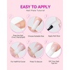 image:imageMakartt Short Square Toe Nail Tips 15 Sizes Wide Matte Full Cover Fake Toenails with EasyGrip Handle PreEtched Press On Toenails for Summer DIY Pedicure Home Salon Nail Extensions for Toes420PcsMedium Square White Nails