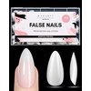 image:imageMakartt Short Square Toe Nail Tips 15 Sizes Wide Matte Full Cover Fake Toenails with EasyGrip Handle PreEtched Press On Toenails for Summer DIY Pedicure Home Salon Nail Extensions for Toes420PcsMedium ALmond White Nails
